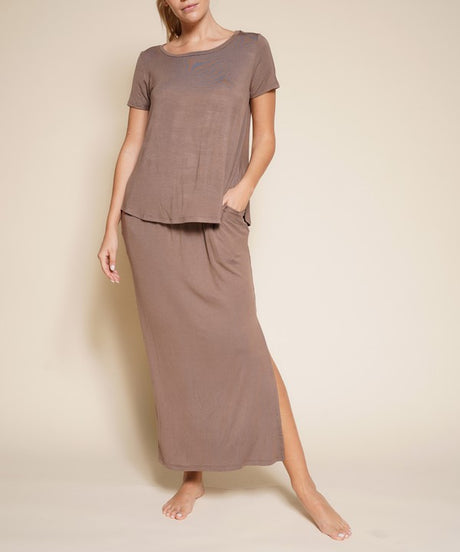 ankle length skirt, tan skirt