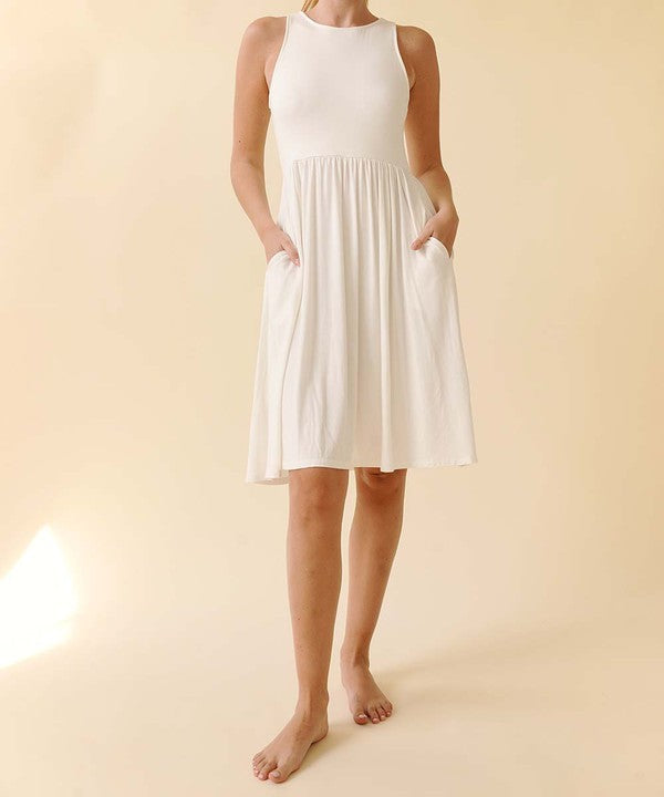 Knee Length Dress, Organic Bamboo, Women's Knee Length Dress