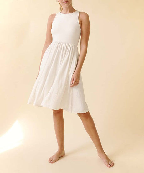 Organic bamboo knee length dress