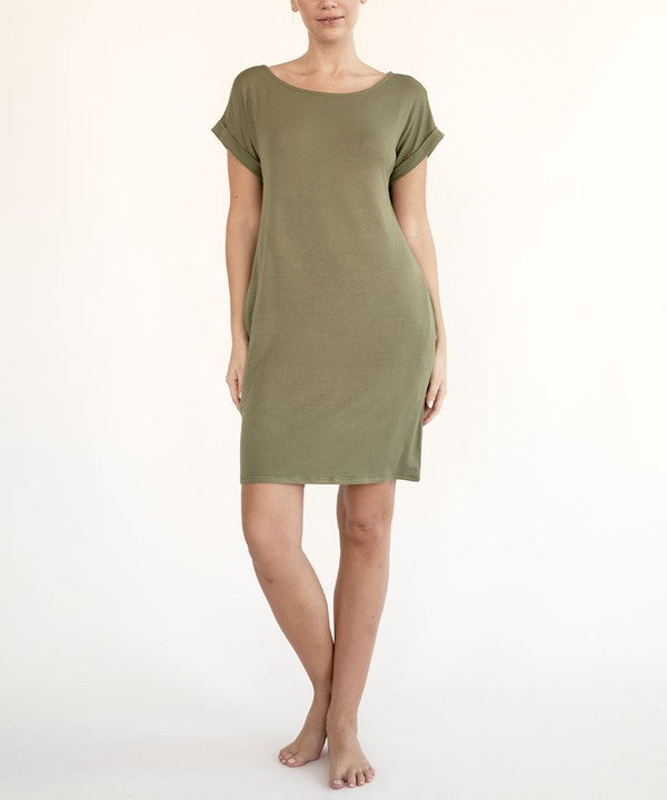 clothing made in usa, bamboo mini dress