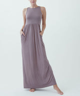 Organic Bamboo Maxi Dress with Halter Neck, Maxidress