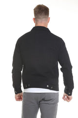 men's black jean jacket