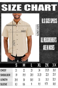 Men's Two Pocket Button Down Shirt, Men's Shirts