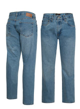 Men's Straight Leg Denim Jeans, 100% Cotton Denim Jeans
