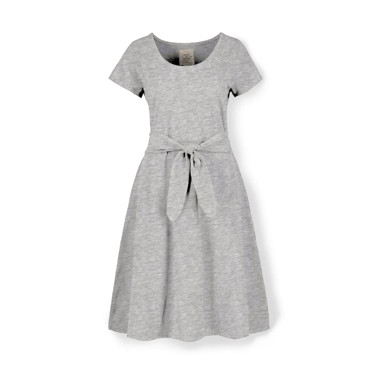 Women's Organic Cotton Tie-Waist Knit Dress