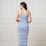 Women's Organic Rib Knit Maxi Dress with Slit
