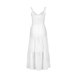 Linen & Organic Cotton Tiered Wrap Dress