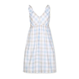 Women's Bow Shoulder Dress, Organic Cotton & Linen