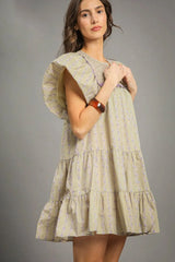tiered minidress, floral minidress