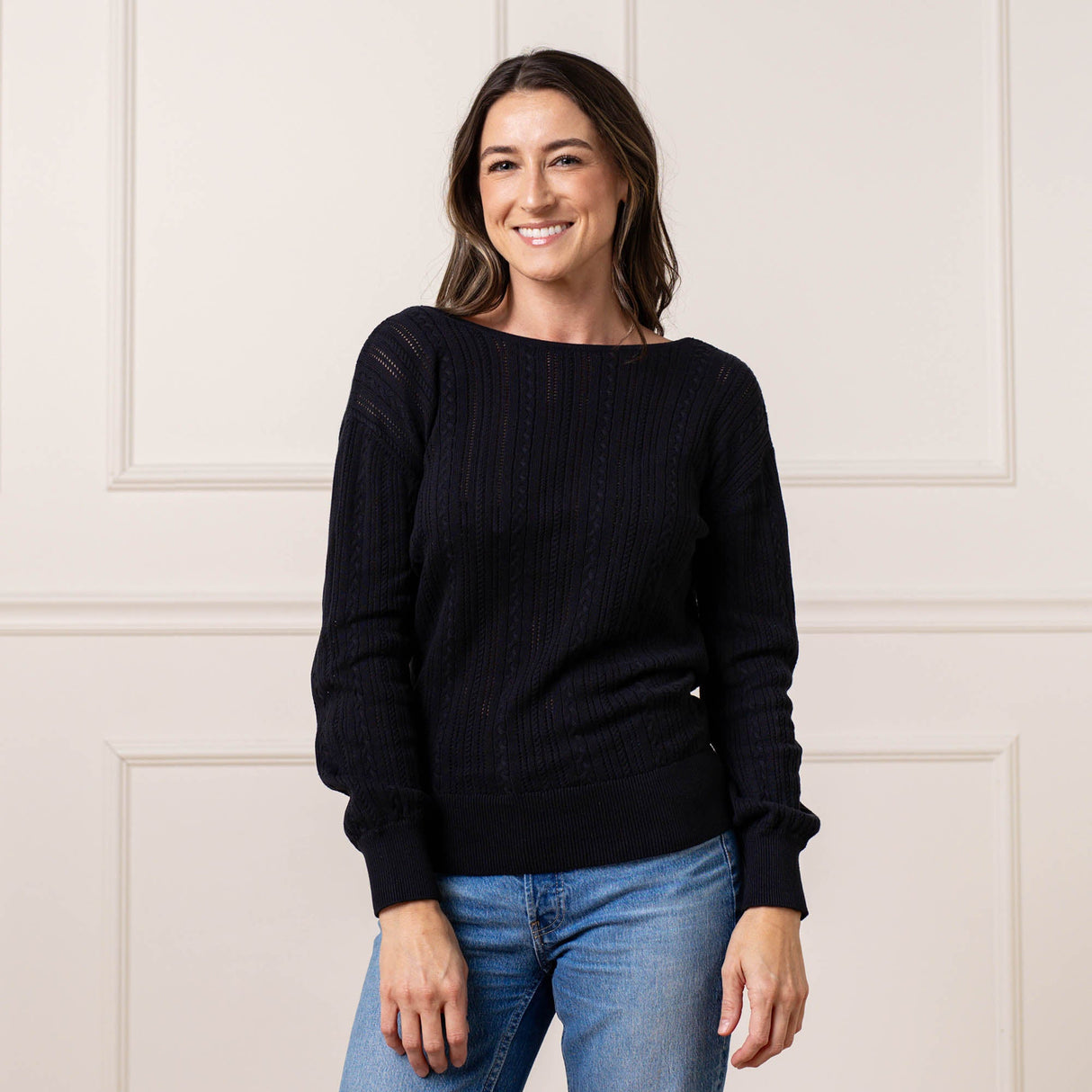 Women's 100% Cotton Reversible Wrap Sweater