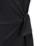 Organic Knit Tie Midi Dress