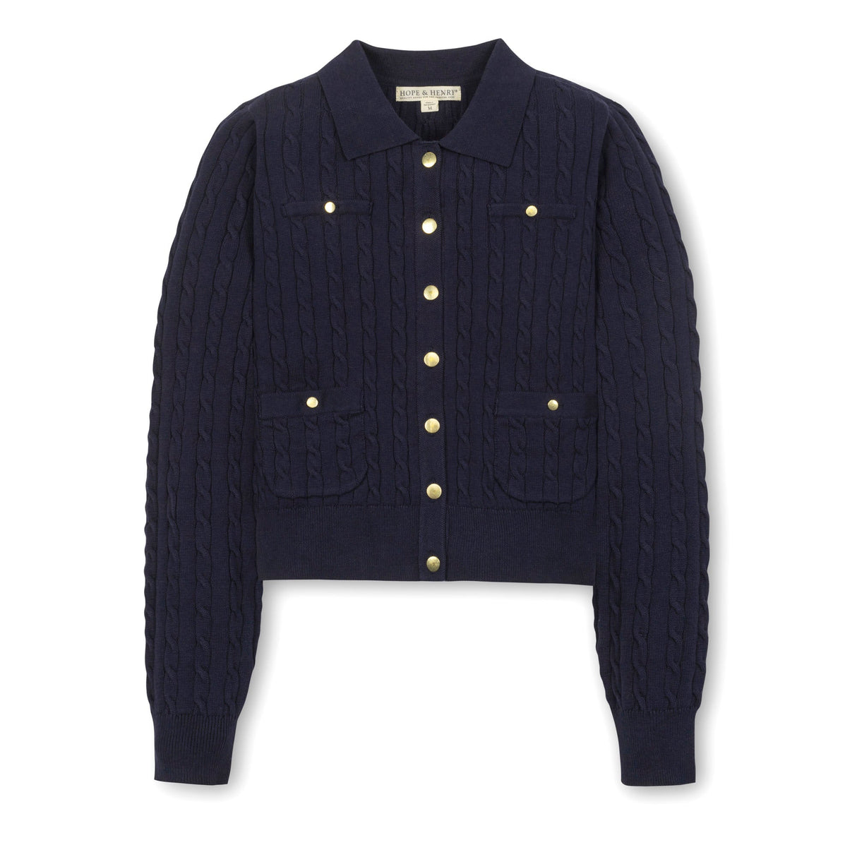 Organic Collared Cardigan