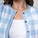 Women's Organic Intarsia Sweater Cardigan