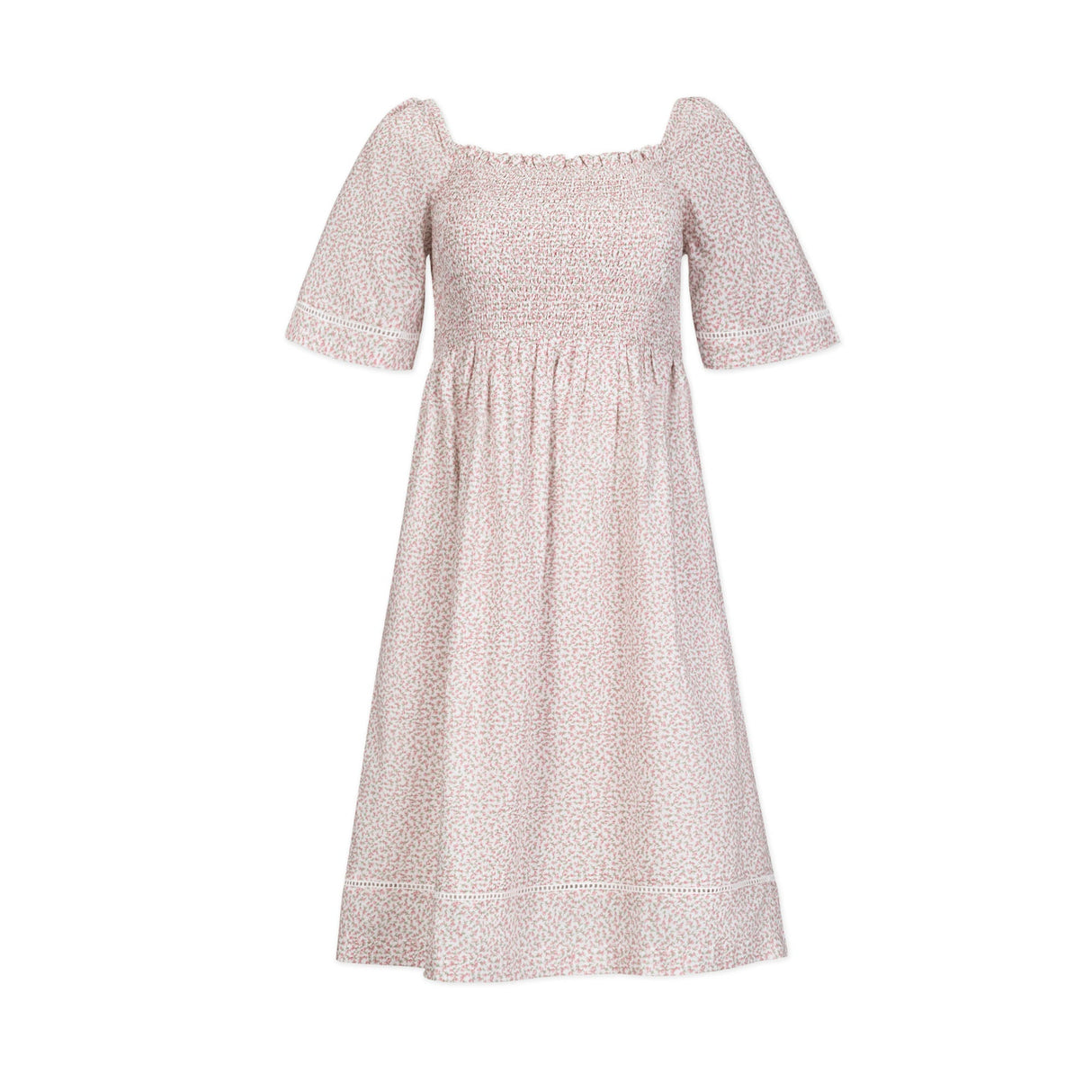 Women's Organic Bell Sleeve Smocked Dress