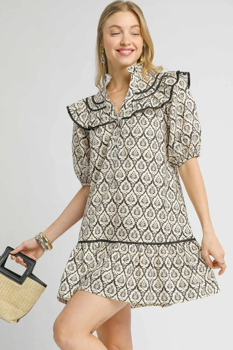 pattern minidress