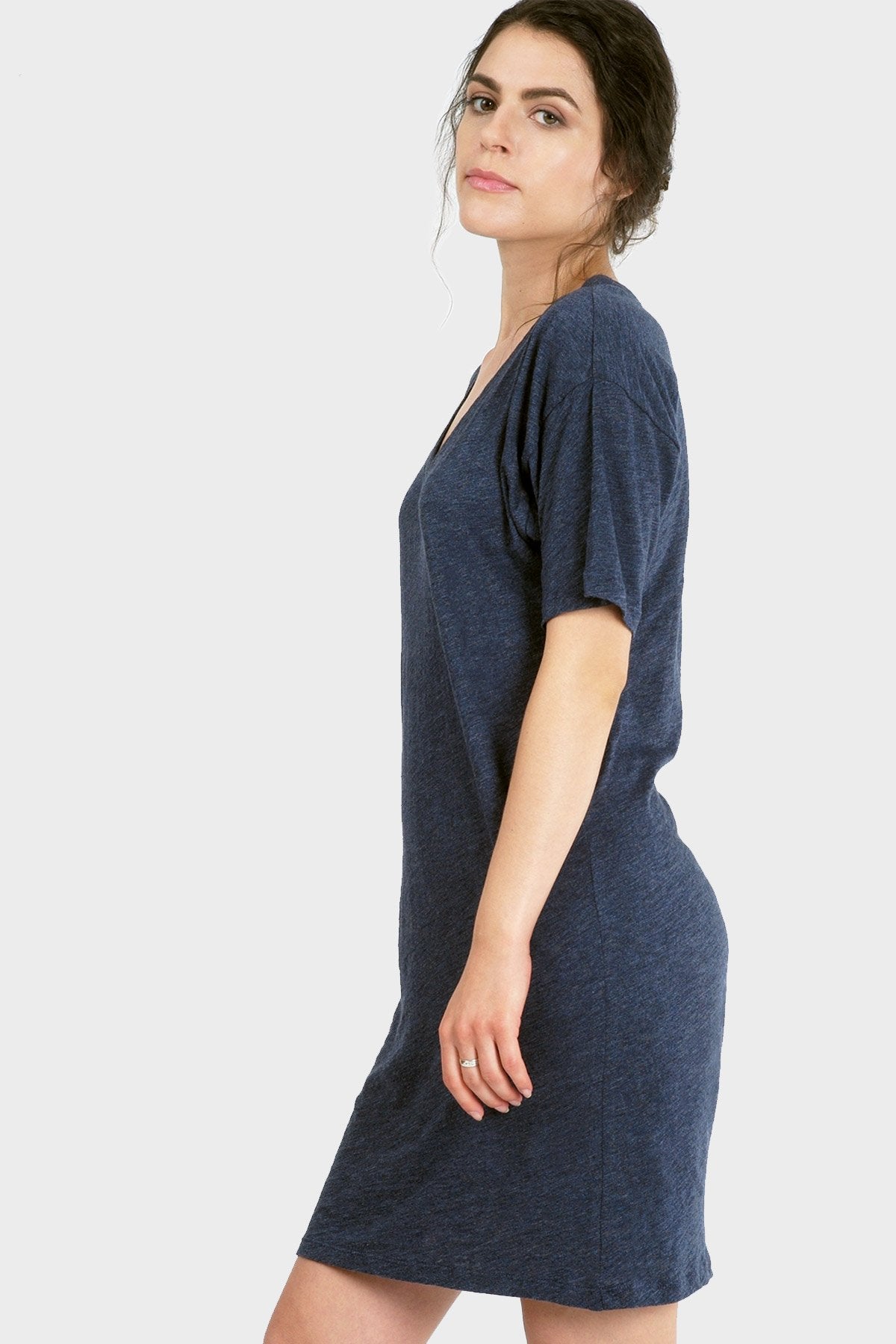 Women's Shirt Dress by Mika, T-Shirt Dress, Organic Cotton Blend