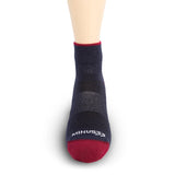 red and blue socks