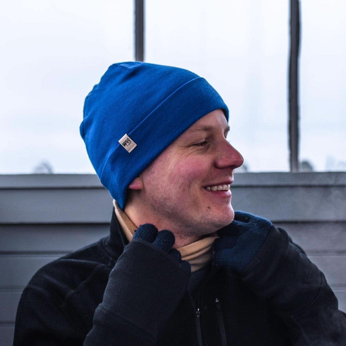 Lightweight Ridge Cuff Beanie 100% Merino Wool