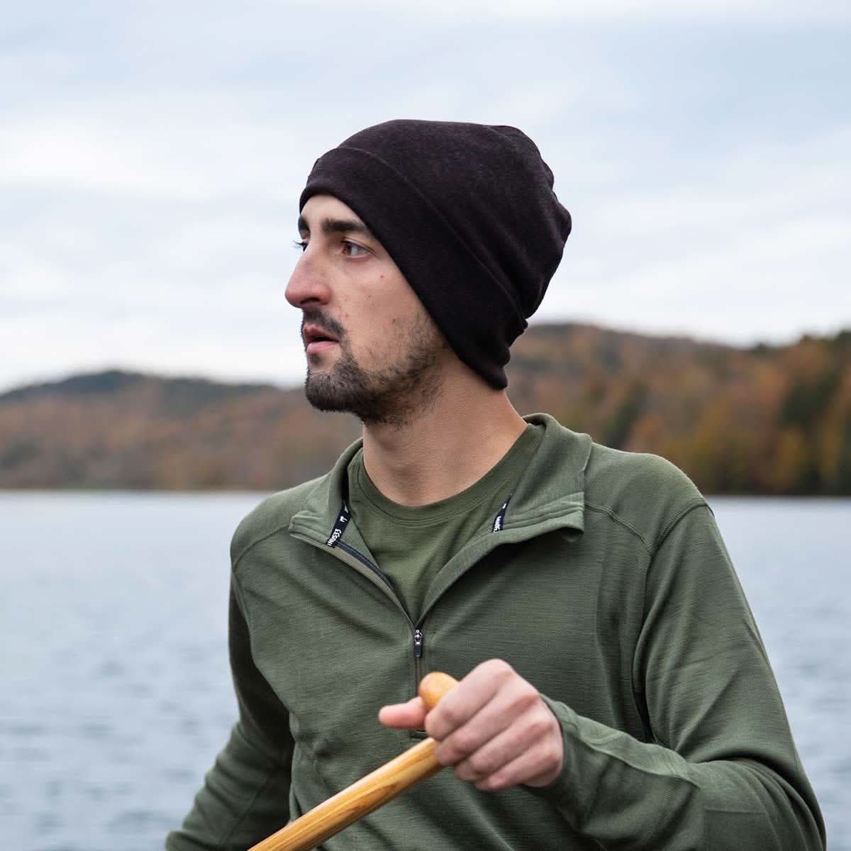 Lightweight Ridge Cuff Beanie 100% Merino Wool