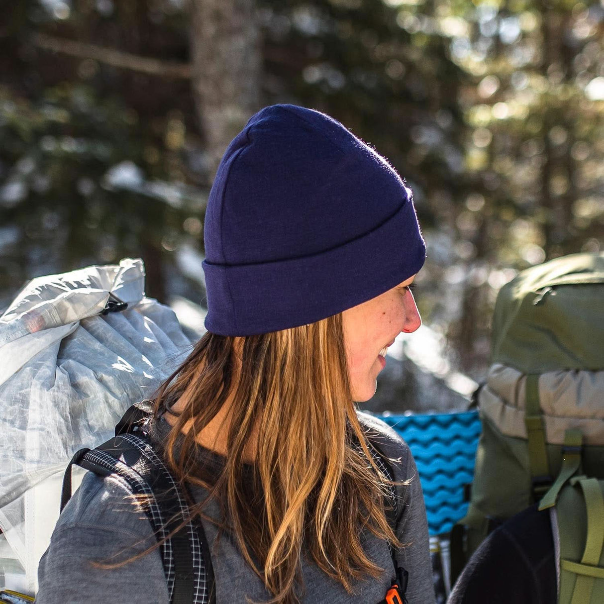 Lightweight Ridge Cuff Beanie 100% Merino Wool