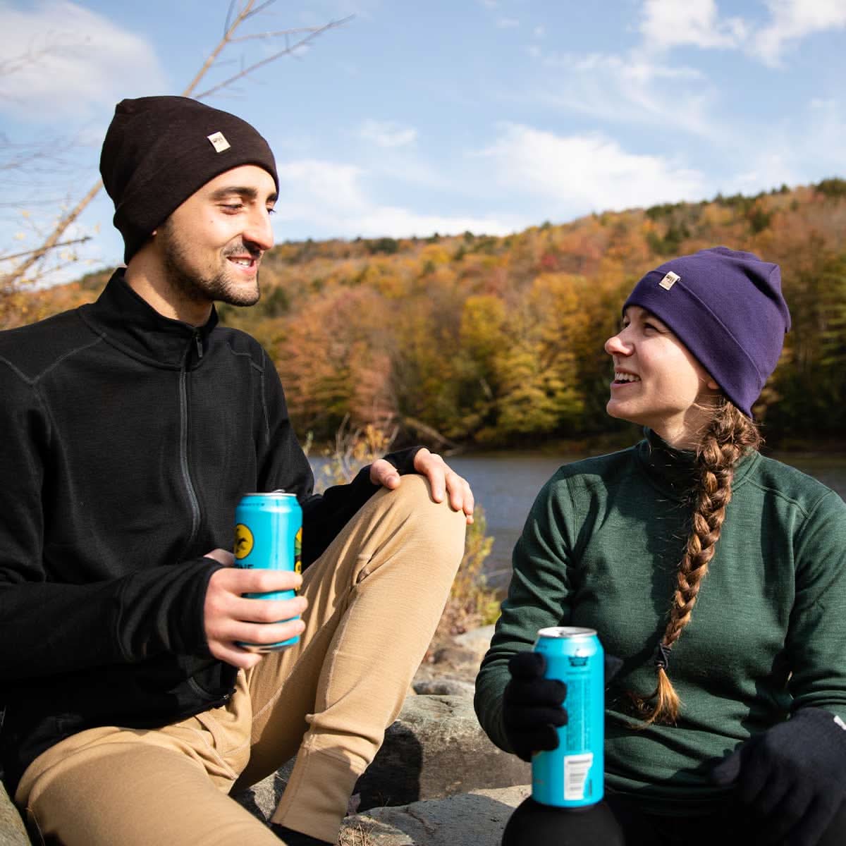 Lightweight Ridge Cuff Beanie 100% Merino Wool