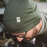 Lightweight Ridge Cuff Beanie 100% Merino Wool