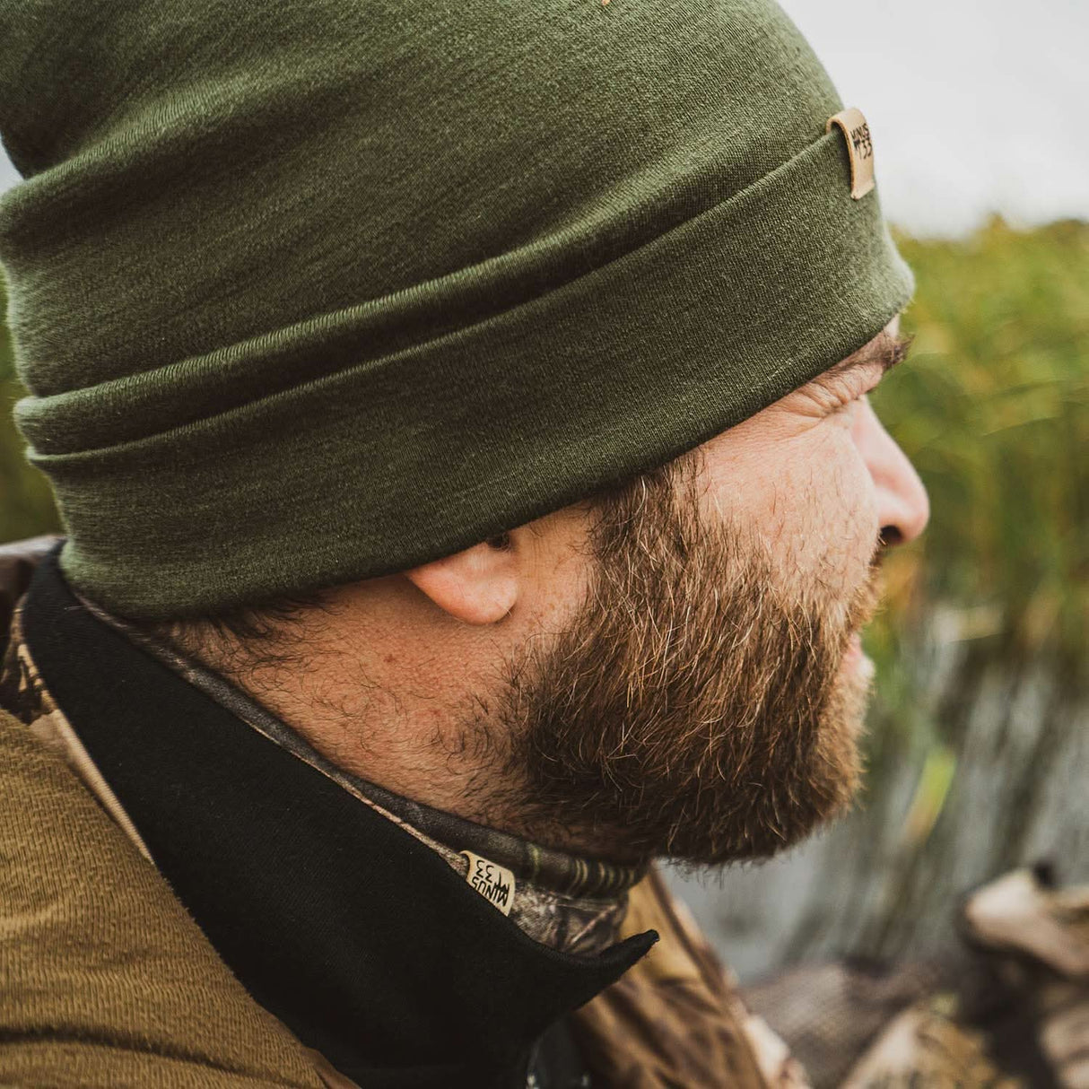 Lightweight Ridge Cuff Beanie 100% Merino Wool