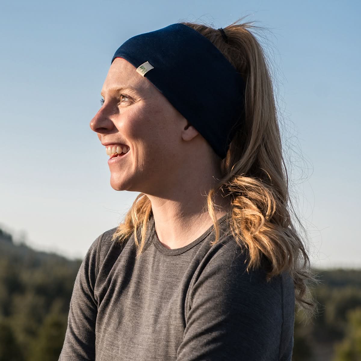 Reversible Headband 100% Merino Wool