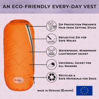 dog jacket, reflective dog jacket