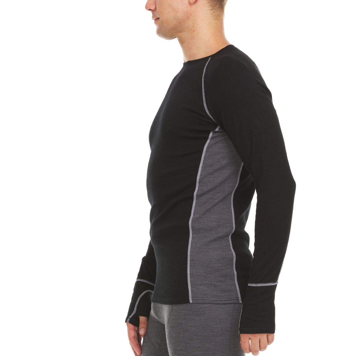 Men's Wool Long Sleeve Crew Woolverino