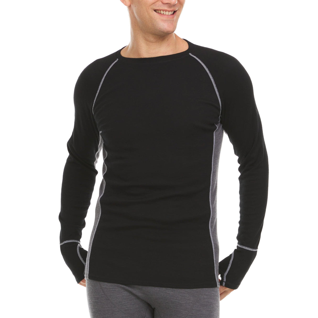 Men's Wool Long Sleeve Crew Woolverino