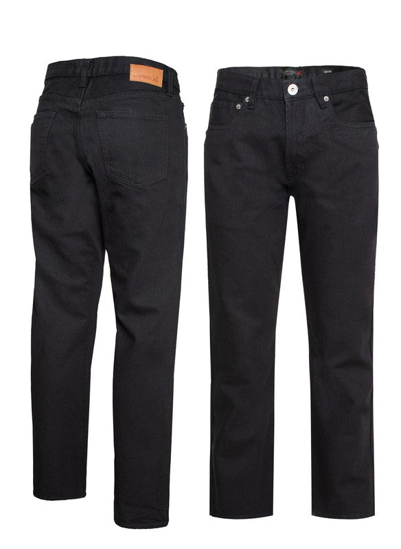 Men's Straight Leg Denim Jeans, 100% Cotton Denim Jeans