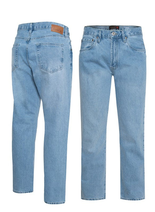 Men's Straight Leg Denim Jeans, 100% Cotton Denim Jeans