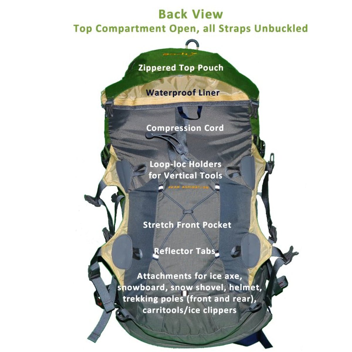 Aarn Peak Aspiration 50- or 60-Liter Backpack