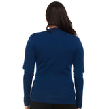 Women's Long Sleeve Mock Neck 100% Merino Wool