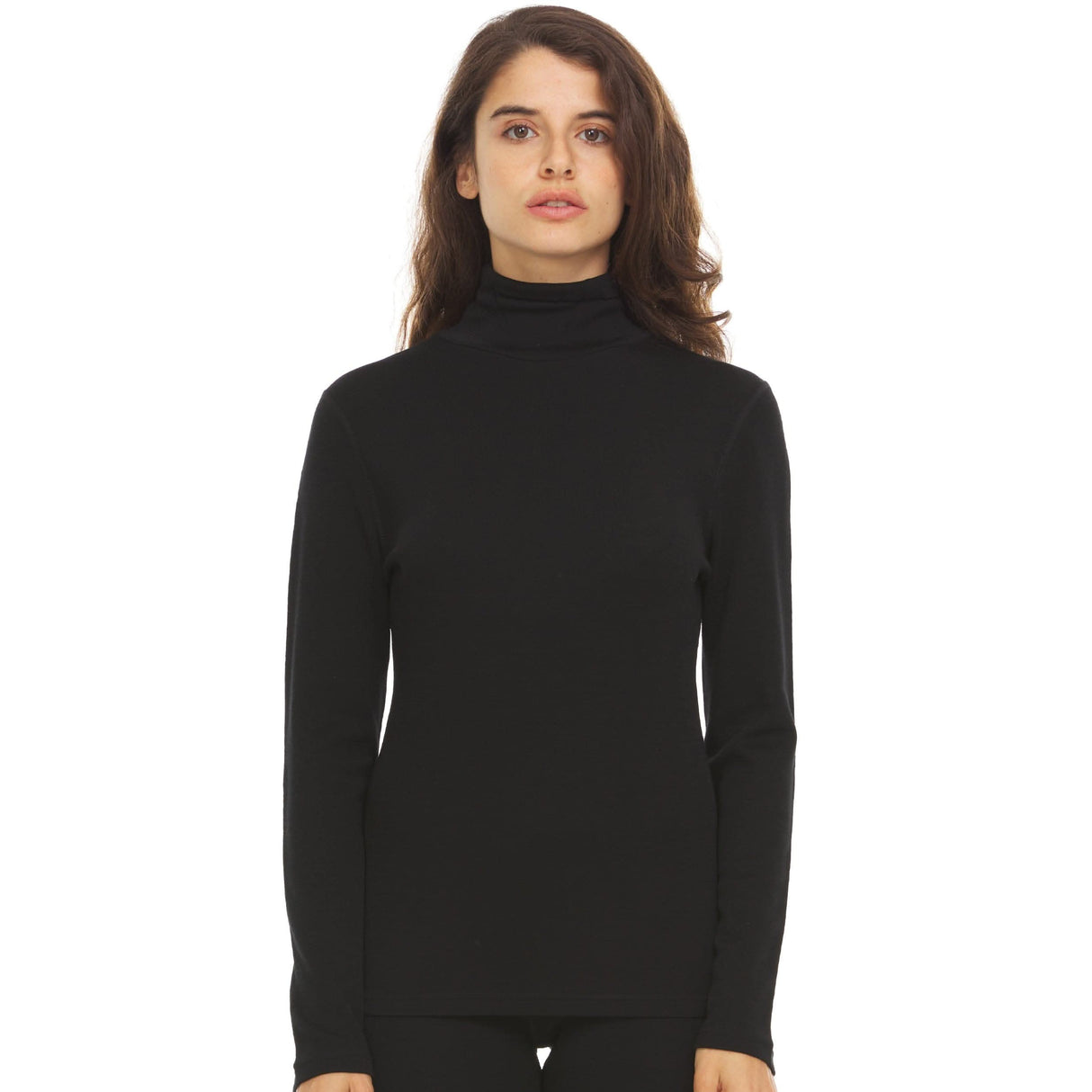 Women's Long Sleeve Turtleneck 100% Merino Wool