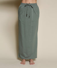 Side Slit Maxi Skirt, Hemp & Cotton Maxi Skirt, Women's Maxi Skirt, Made in USA