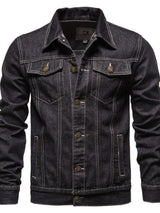 black jean jacket, black denim jacket