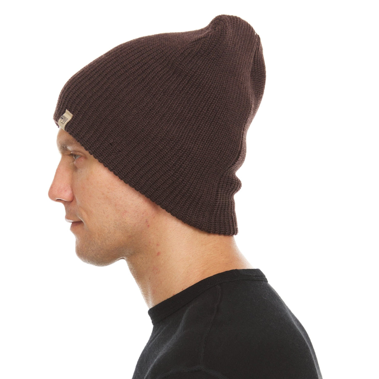 Everyday Rib Knit Beanie 100% Merino Wool