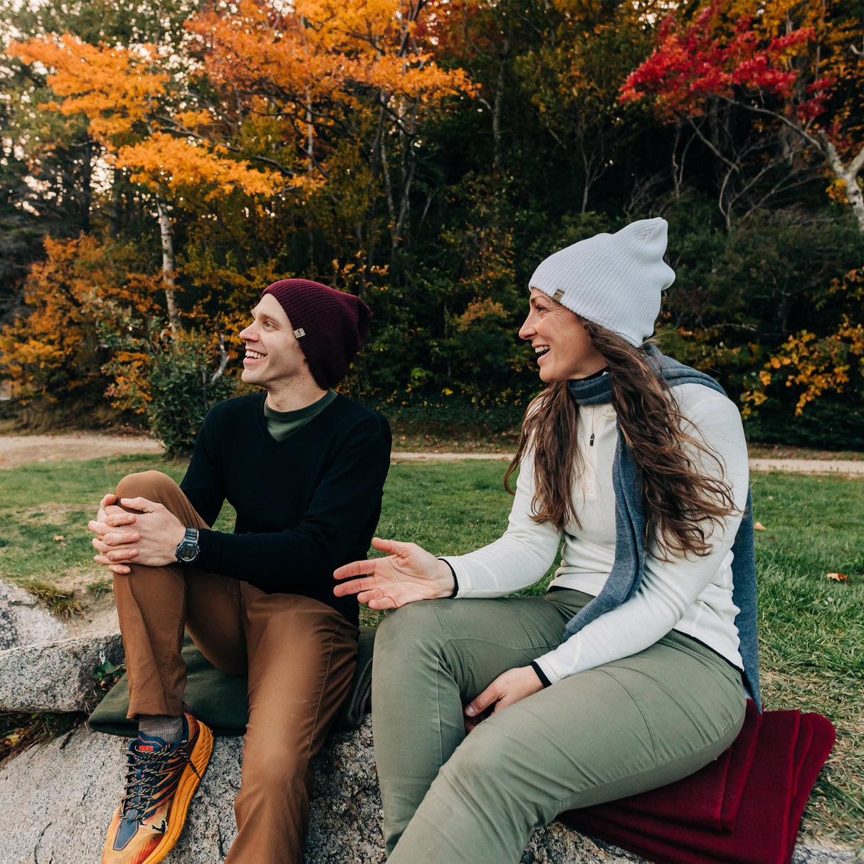 Everyday Rib Knit Beanie 100% Merino Wool