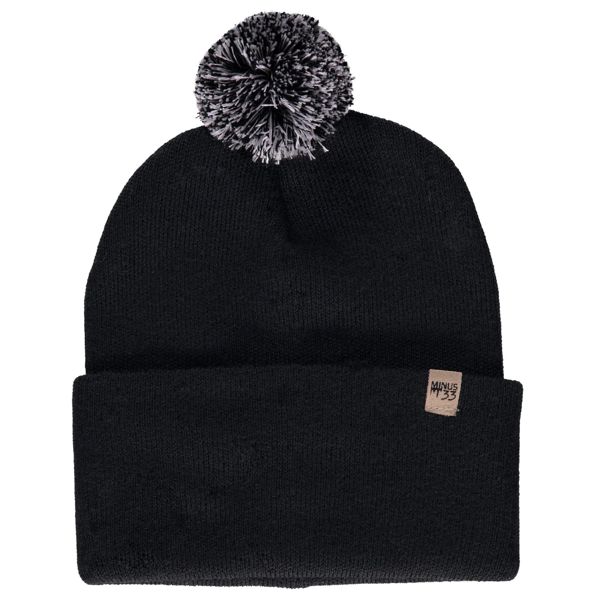 Knit Cuff Pom Beanie - Midweight, 100% Merino Wool