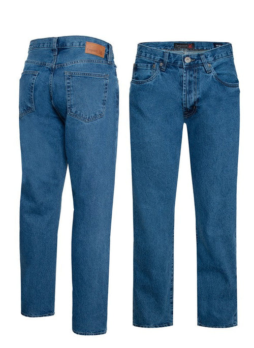 Men's Straight Leg Denim Jeans, 100% Cotton Denim Jeans