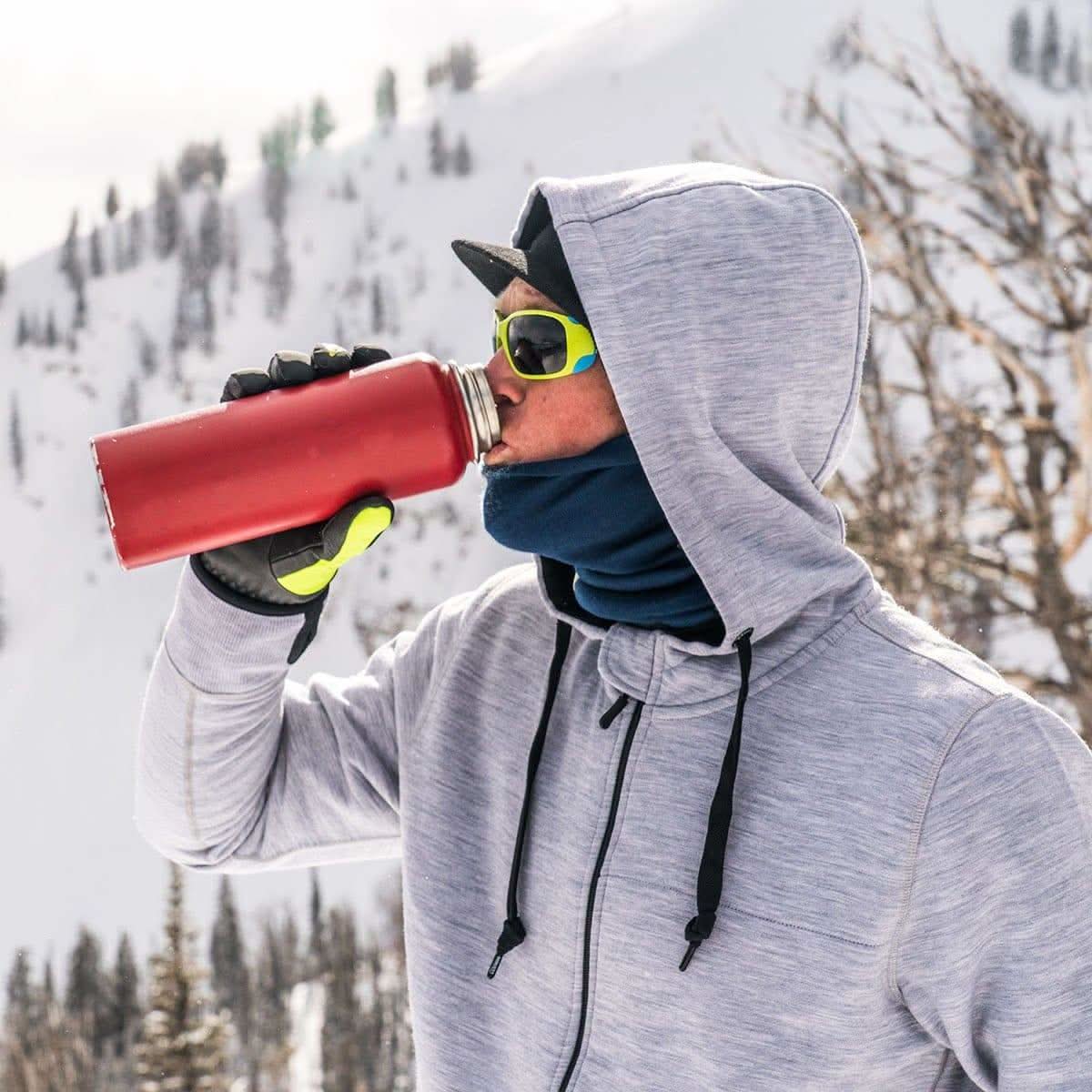 Men's Heavyweight Wool Hoodie Kodiak Fleece