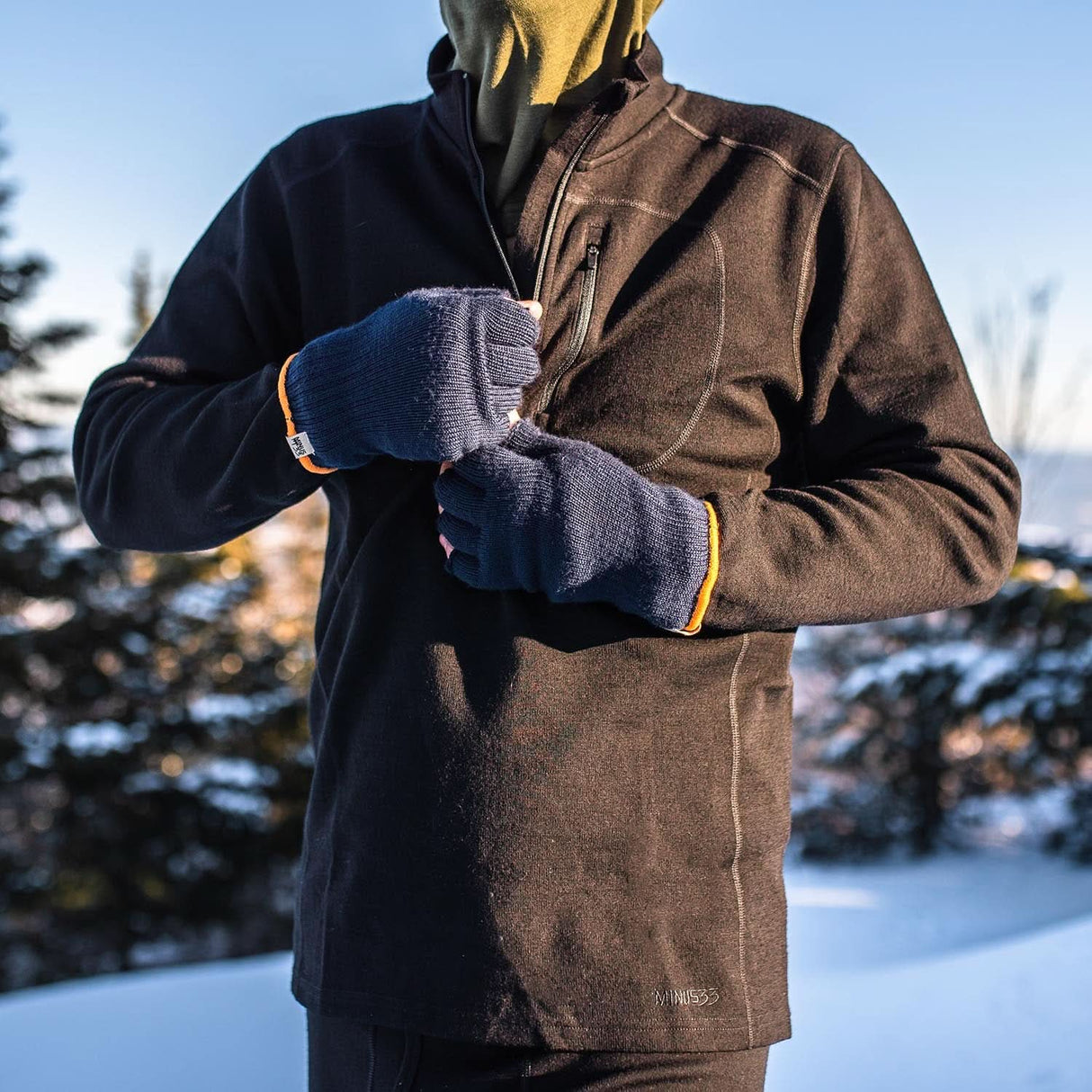 Men's Heavyweight Wool 1/4 Zip Wilderness