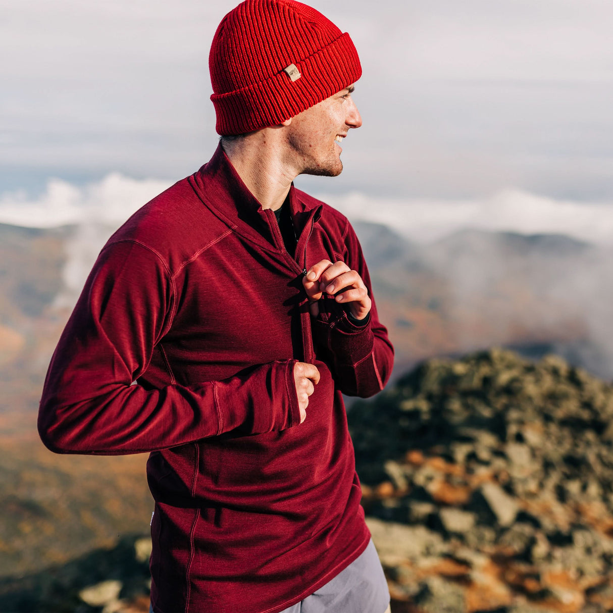 Midweight - Men's 1/4 Zip 100% Merino Wool