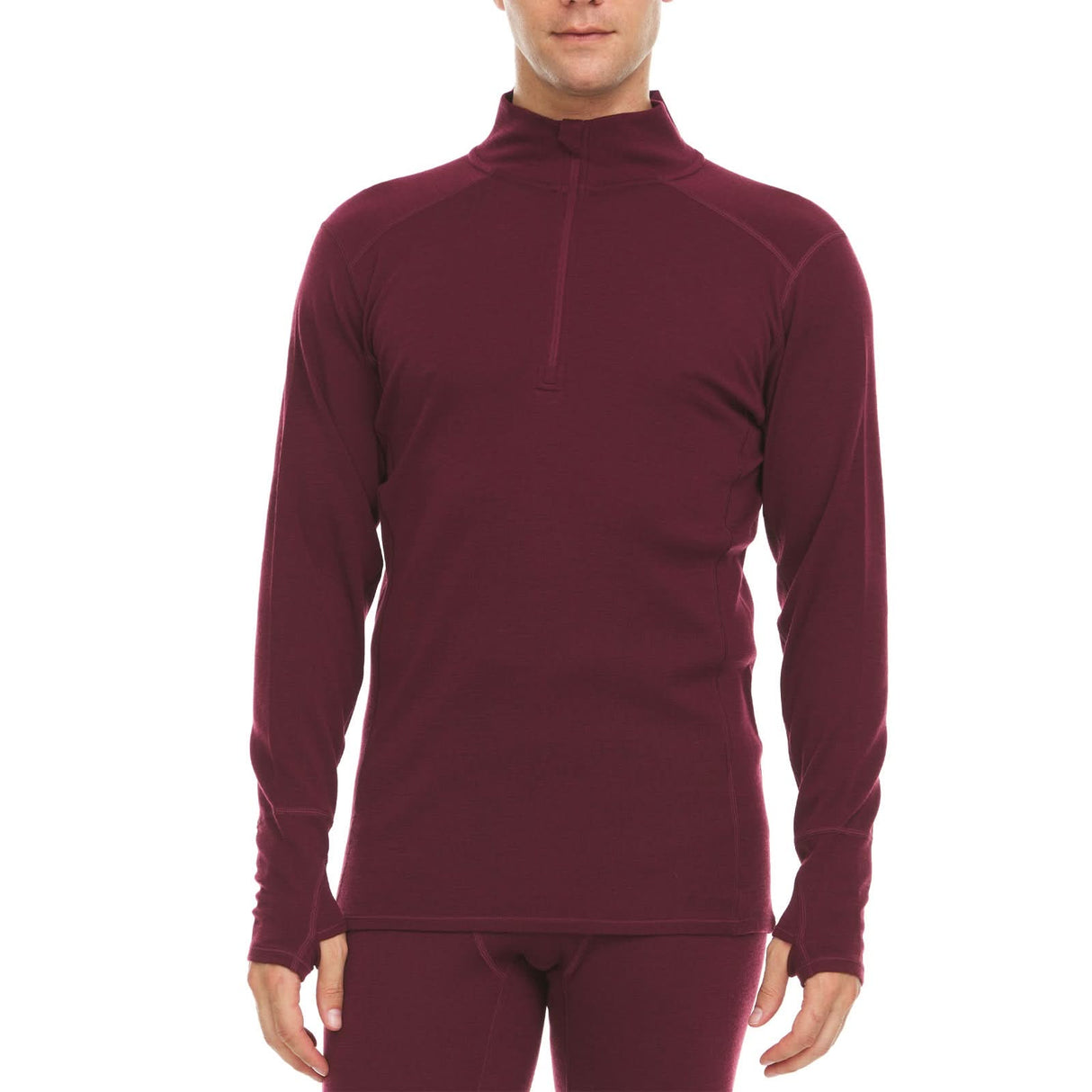 Midweight - Men's 1/4 Zip 100% Merino Wool