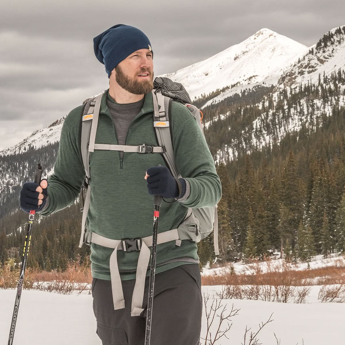 Midweight - Men's 1/4 Zip 100% Merino Wool