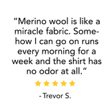 Men's Lightweight Crew 100% Merino Wool from Ticonderoga