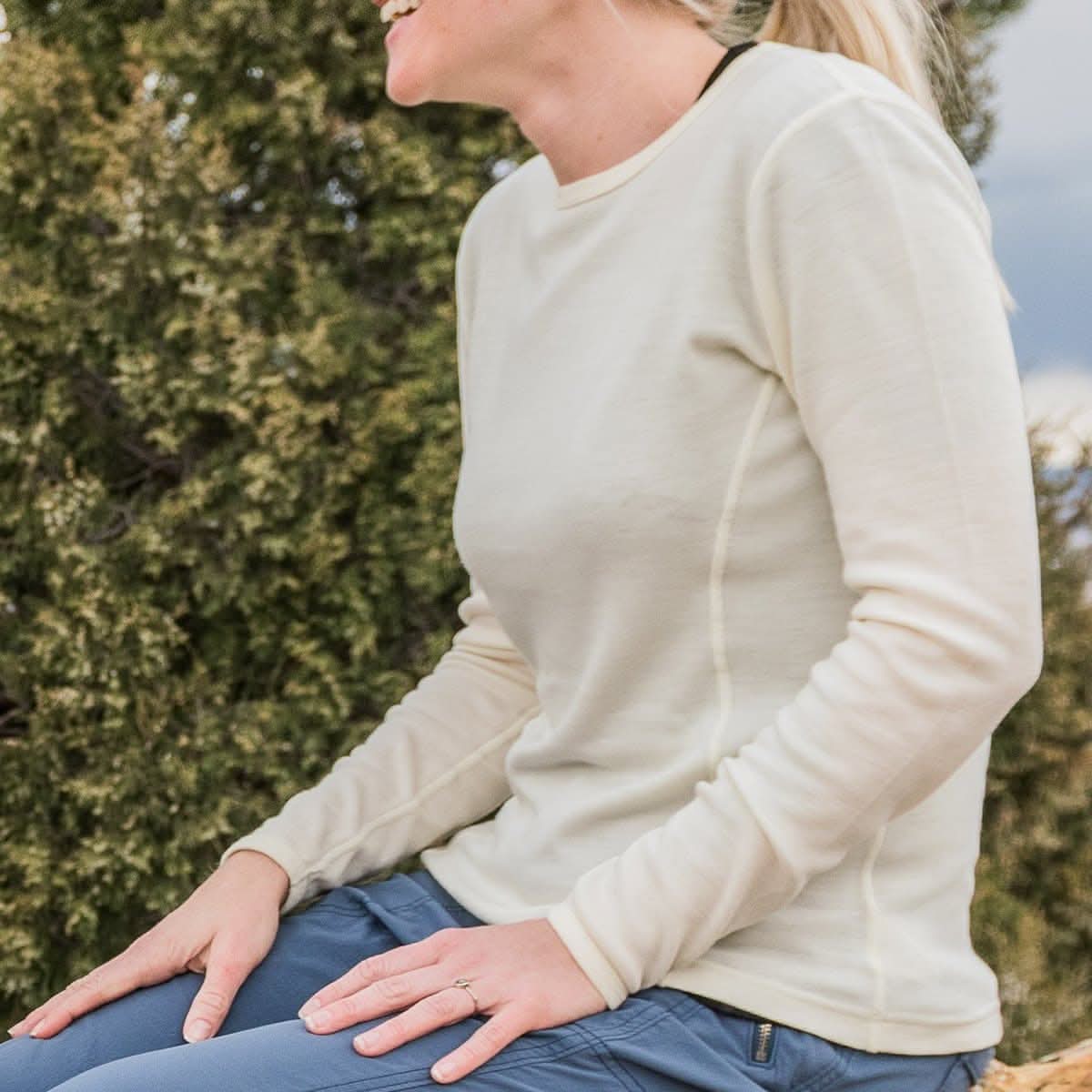 Ossipee Women's Midweight Crew 100% Merino Wool