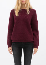 Women's Rag Wool Knit Crew Neck Sweater